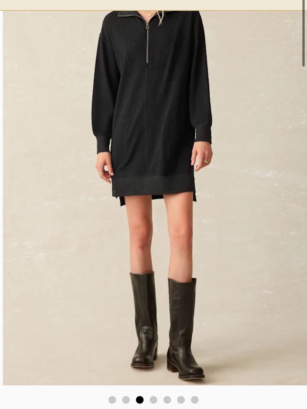 Faherty legend quarterzip dress